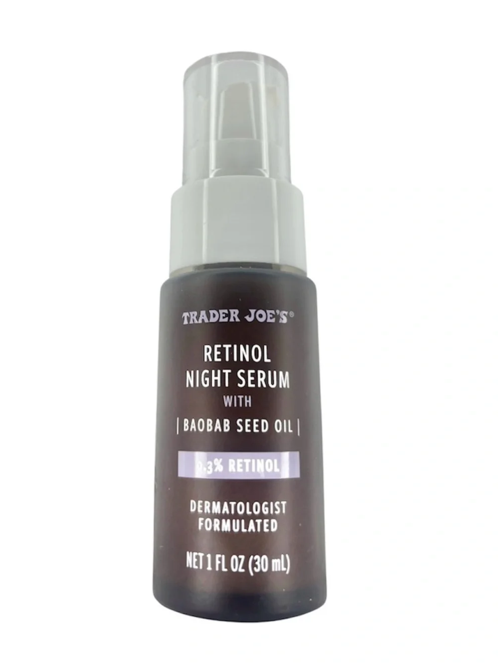 Trader Joe’s Retinol Night Serum 0.3% Retinol 1 oz NEW - Picture 2 of 4